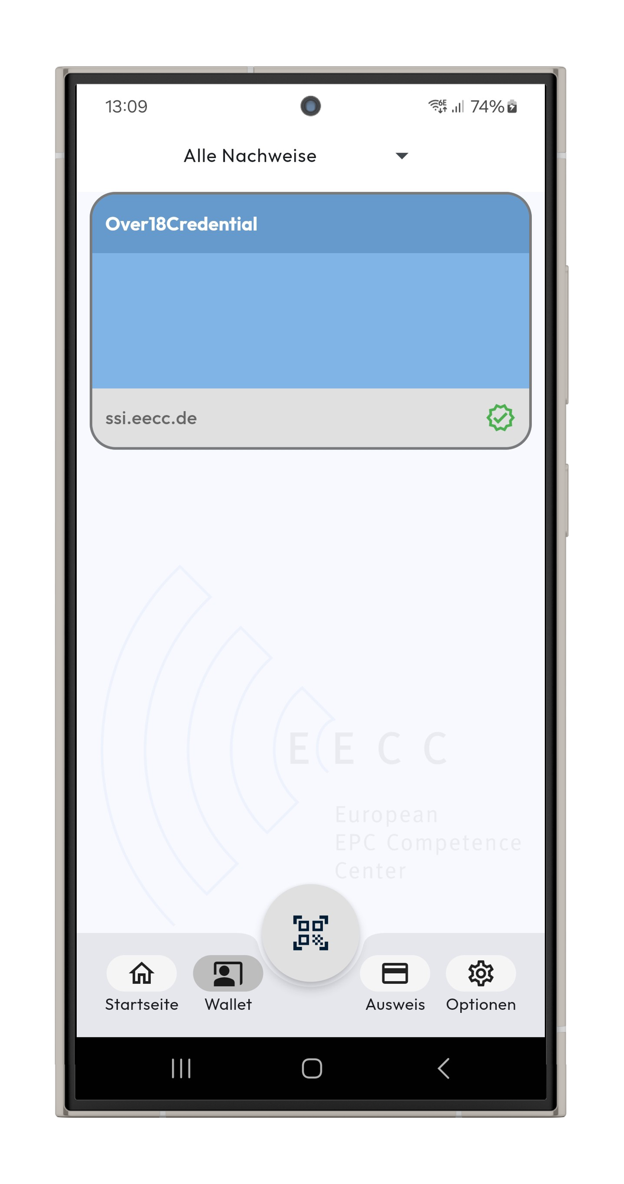 EECC Wallet App Preview